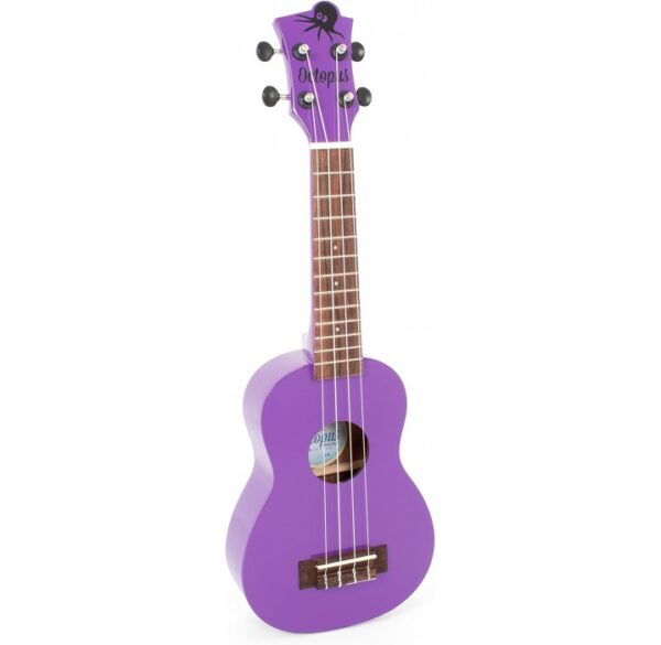 Octopus UK205PU ukelele soprano con funda en color púrpura envio gratis