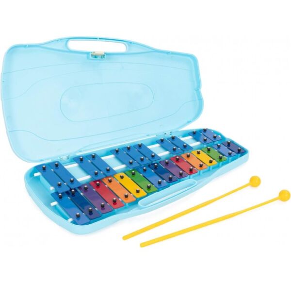 Rockstar KB27N carrillón xilófono de 27 teclas de colores y estuche azul envio gratis