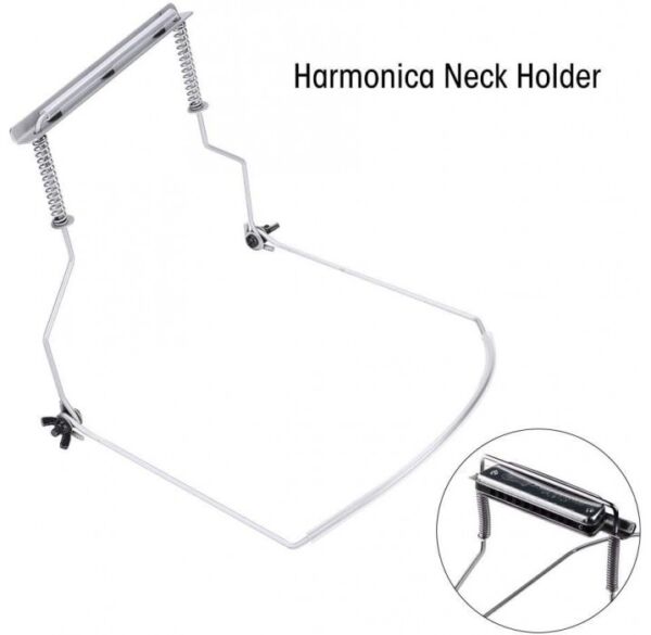 MLI HH-002 Soporte de armónica cromado envio gratis