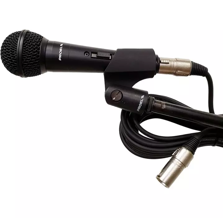 Proel PSE3 Pack de Microfono Dinámico que incluye Soporte Jirafa, Pinza, Cable y Funda envio gratis