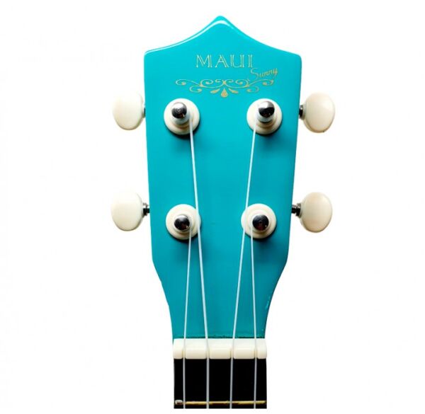 Ukelele soprano Maui Sunny 10TQ color azul turquesa con funda envio gratis