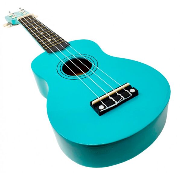 Ukelele soprano Maui Sunny 10TQ color azul turquesa con funda envio gratis