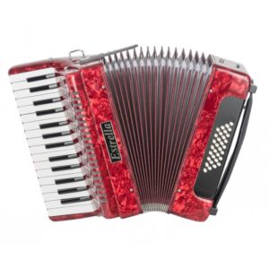 Estrella 30/32 R acordeón 32 teclas en color rojo envio gratis