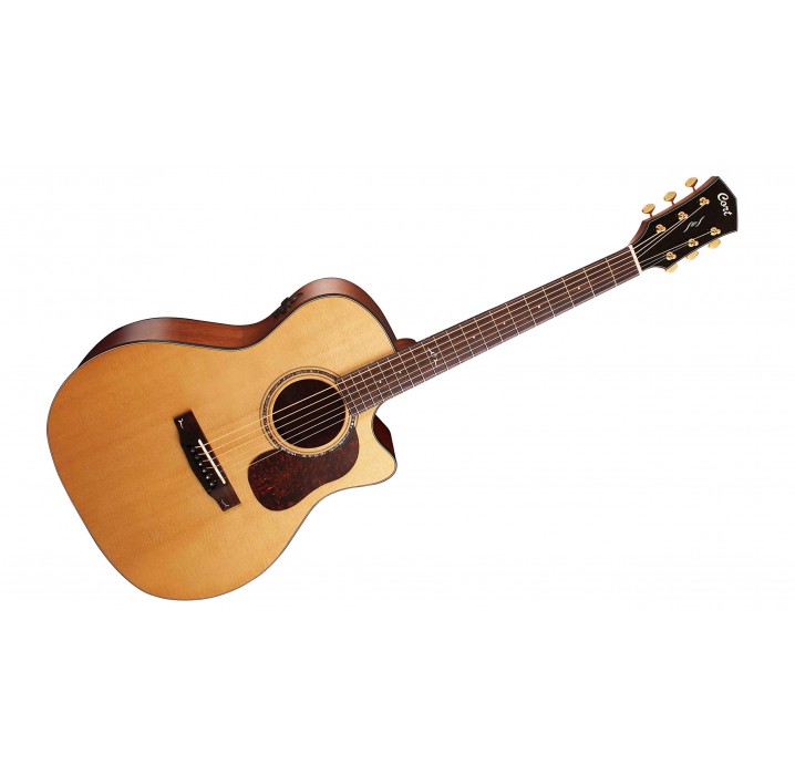Cort Gold A6-Bocote guitarra electroacústica en color natural con estuche envio gratis