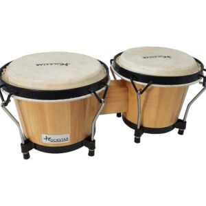 Rockstar BO105-NAT Bongo de Madera 6,5″ y 7,5″ Parche Piel envio gratis