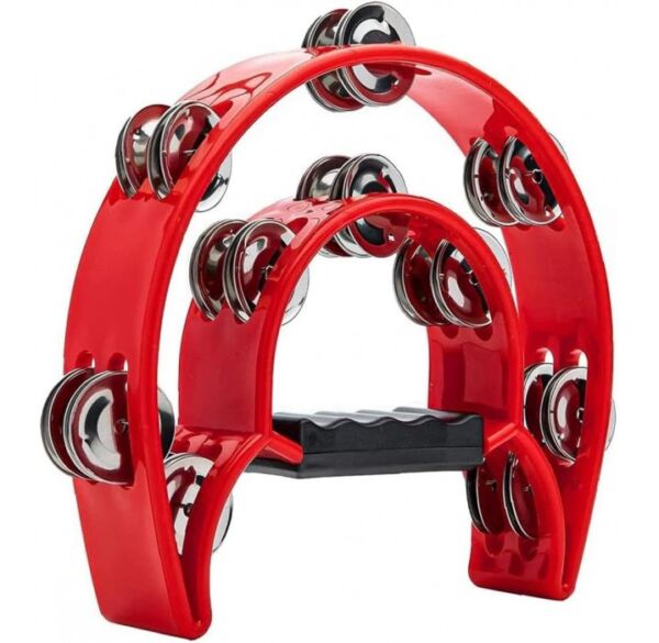 Rockstar HMT02 Pandereta Media Luna color rojo envio gratis