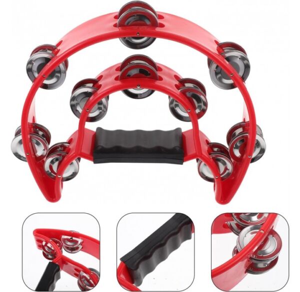 Rockstar HMT02 Pandereta Media Luna color rojo envio gratis