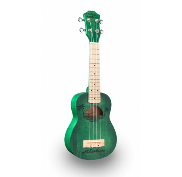 Maui ETCHED S-GR ukelele soprano con funda envio gratis