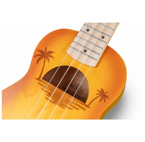Maui ETCHED S-YW ukelele soprano con funda envio gratis