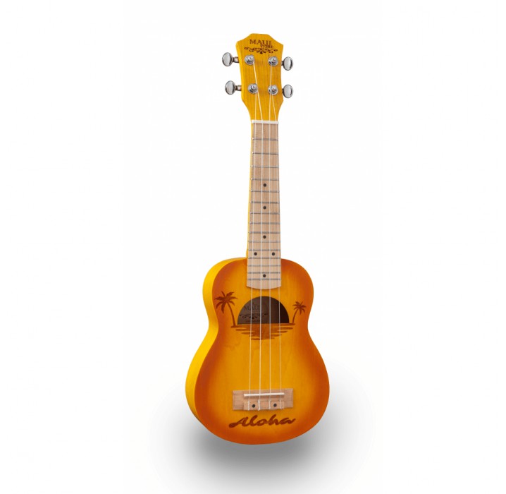 Maui ETCHED S-YW ukelele soprano con funda envio gratis