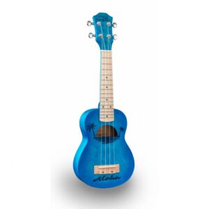 Maui ETCHED S-LB ukelele soprano azul con funda envio gratis