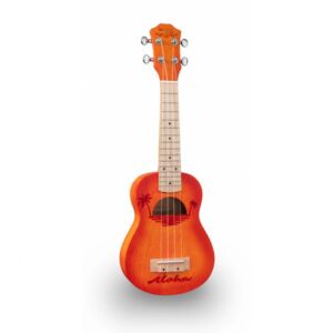 Maui ETCHED S-OR ukelele soprano naranja con funda envio gratis