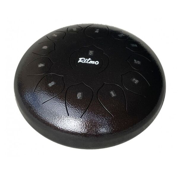 Ritmo TD12BZ tambor de lenguas 12" 13 notas color negro envio gratis
