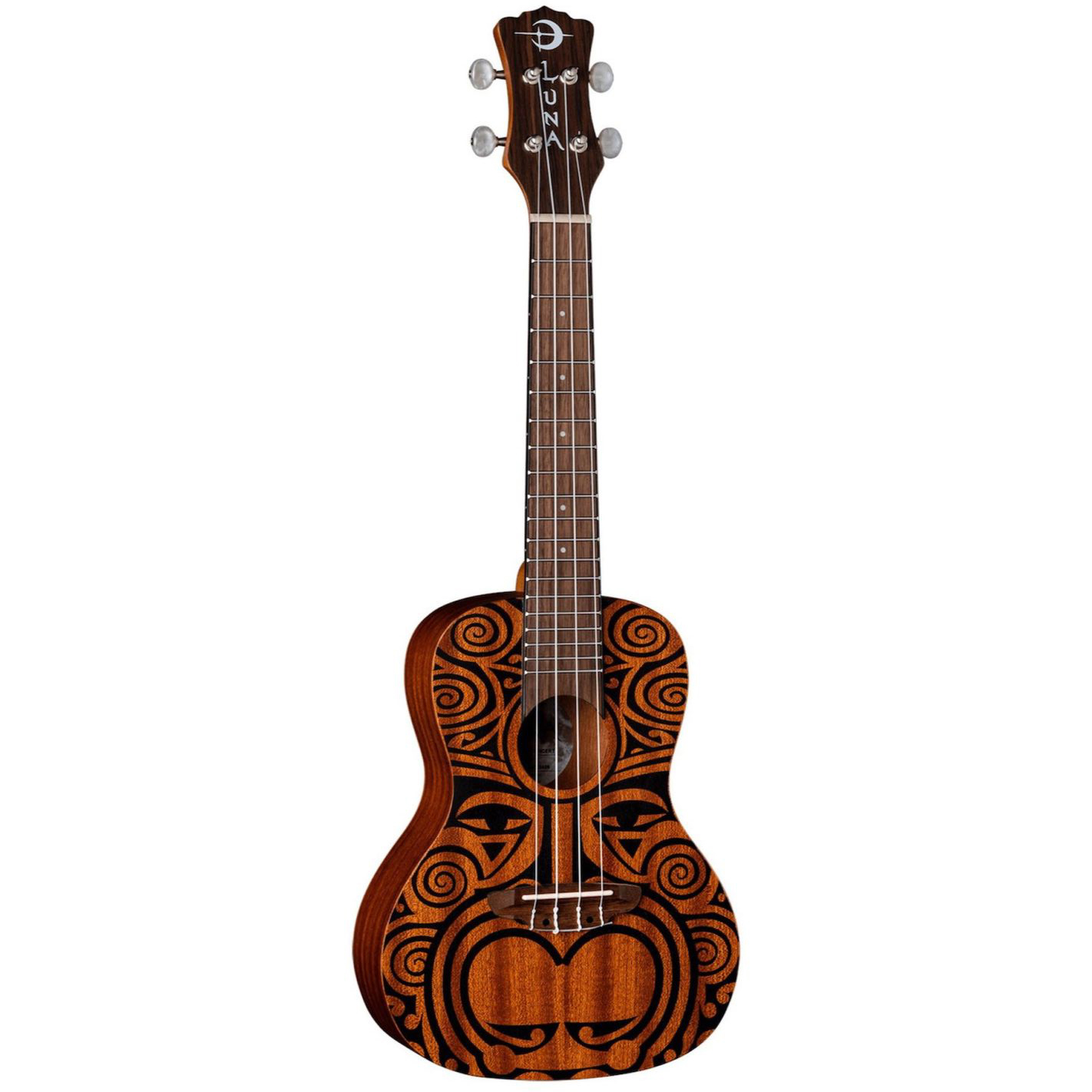 Ukelele Luna Tribal Concert en caoba oriental