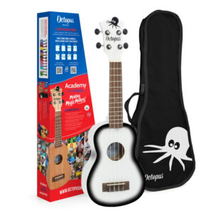 Ukelele soprano Octopus UK-205WHB blanco burst envio gratis