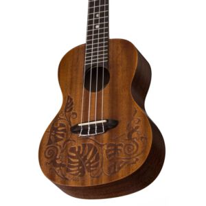 Luna guitars ukelele lizard mahogany concert w-gigbag envio gratis