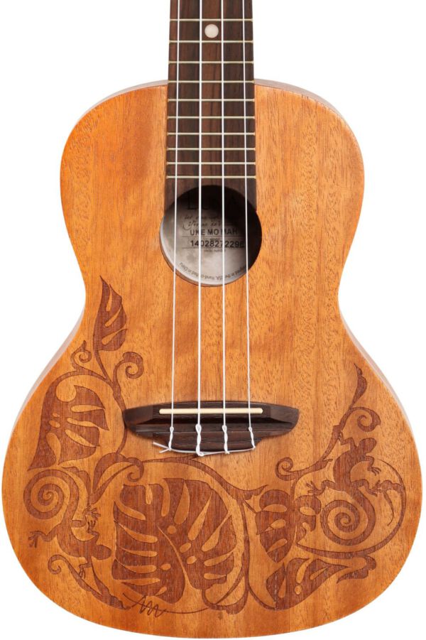 Luna guitars ukelele lizard mahogany concert w-gigbag envio gratis - Imagen 3