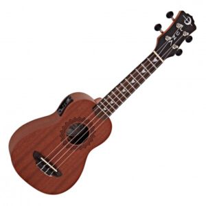 Luna guitars uke vintage mahogany soprano w-preamp ukelele soprano envio gratis