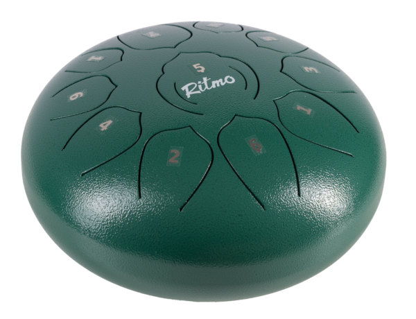 Ritmo TD10GR tambor de lenguas 11 notas verde envio gratis - Imagen 2