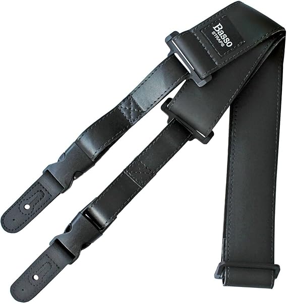 Basso QS04 correa para guitarra y bajo negra de liberación rápida envio gratis