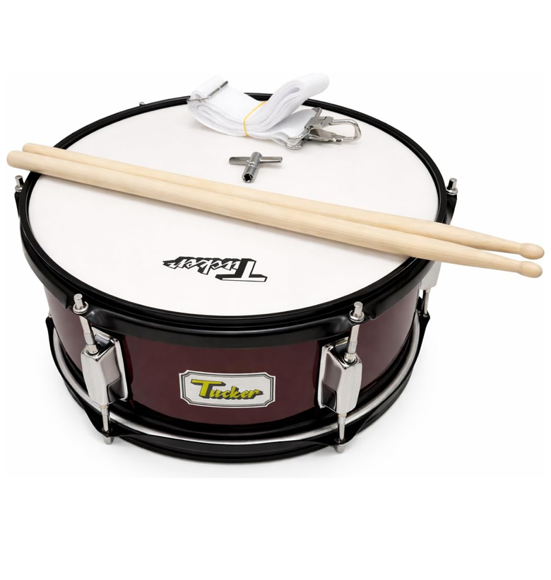 Tambor Tucker SD0512WR con correa y baquetas 30,5 x 14 cm color rojo envio gratis