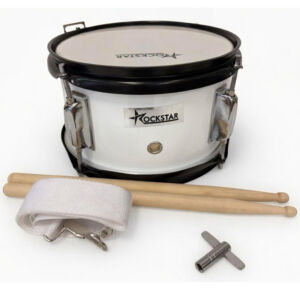 Tambor blanco Rockstar SMS0805WH 20,5 cm x 13 cm con correa y baquetas envio gratis