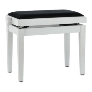 Carrito 1 Banco de piano madera maciza, ajustable en altura, blanco mate Gewa 900556B envio gratis
