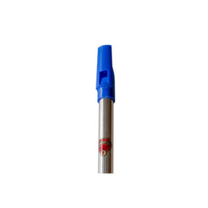 Flauta Flageolet F en FA cromado color azul envio gratis