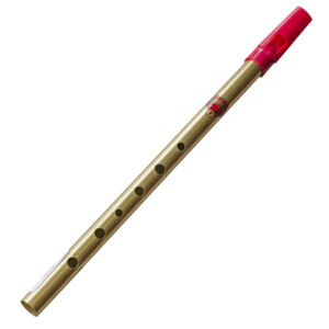 Flauta Flageolet F en FA Latón color rojo envio gratis
