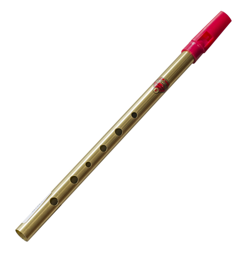 Flauta Flageolet F en FA Latón color rojo envio gratis