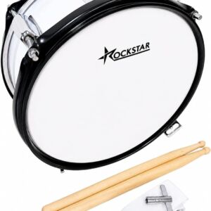 Tambor de Madera Afinable 30,5 x 12,7 cm Rockstar SMS-1205WR color blanco envio gratis
