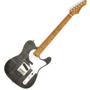 Guitarra eléctrica Aria TC 615-MK2-Nashville negro diamante translúcido envio gratis