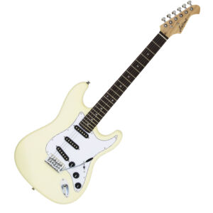 Home 10 Guitarra eléctrica tipo strato Aria STG003SPLVW blanca vintage envio gratis