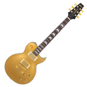 Guitarra eléctrica Aria PE-F80 oro envio gratis