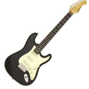 Guitarra eléctrica tipo strato Aria STG-62 color negro envio gratis