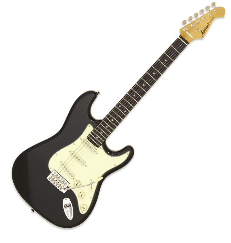 Guitarra eléctrica tipo strato Aria STG-62 color negro envio gratis
