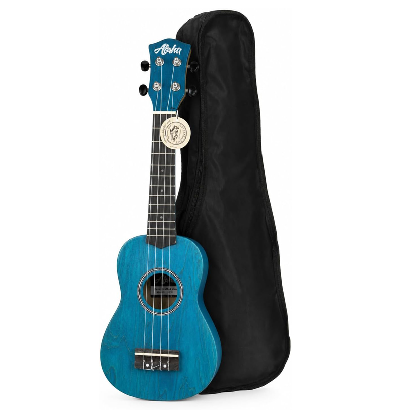 Ukelele soprano con funda Aloha UK250BL azul envio gratis 3 Ukelele soprano con funda Aloha UK250BL azul envio gratis