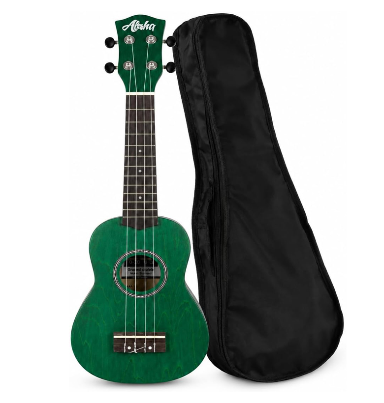 Ukelele soprano con funda Aloha UK250GRF verde envio gratis 2 Ukelele soprano con funda Aloha UK250GRF verde envio gratis