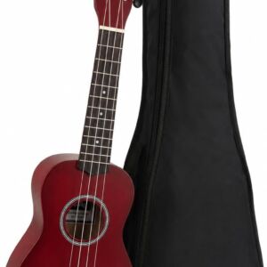 Home 23 Ukelele soprano con funda Aloha UK250RD rojo envio gratis