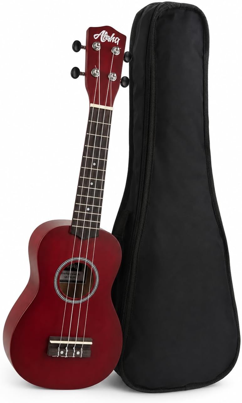 Ukelele soprano con funda Aloha UK250RD rojo envio gratis 3 Ukelele soprano con funda Aloha UK250RD rojo envio gratis - Imagen 2