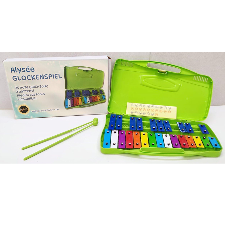 Metalófono 25 notas de colores Alysée MT25-CR-GR con estuche verde envio gratis 2 Metalófono 25 notas de colores Alysée MT25-CR-GR con estuche verde envio gratis