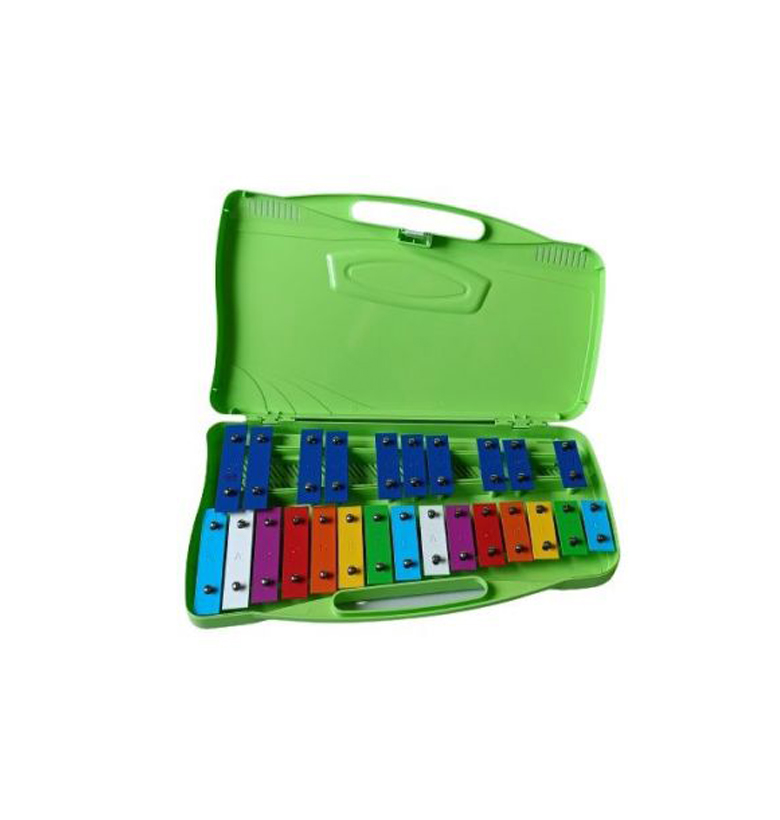 Metalófono 25 notas de colores Alysée MT25-CR-GR con estuche verde envio gratis 3 Metalófono 25 notas de colores Alysée MT25-CR-GR con estuche verde envio gratis - Imagen 2