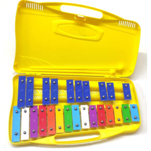 Metalófono 25 notas de colores Alysée MT25-CR-YL con estuche amarillo envio gratis