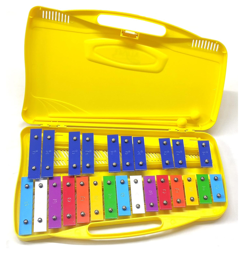 Metalófono 25 notas de colores Alysée MT25-CR-YL con estuche amarillo envio gratis 2 Metalófono 25 notas de colores Alysée MT25-CR-YL con estuche amarillo envio gratis