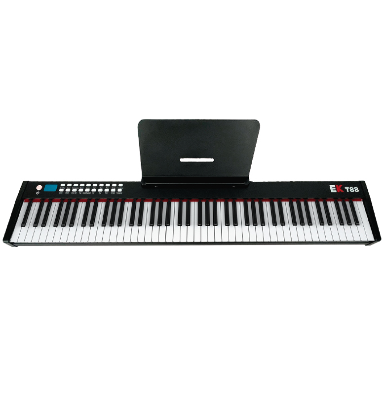 Teclado 88 teclas con respuesta al tacto EK EKT88BK envio gratis