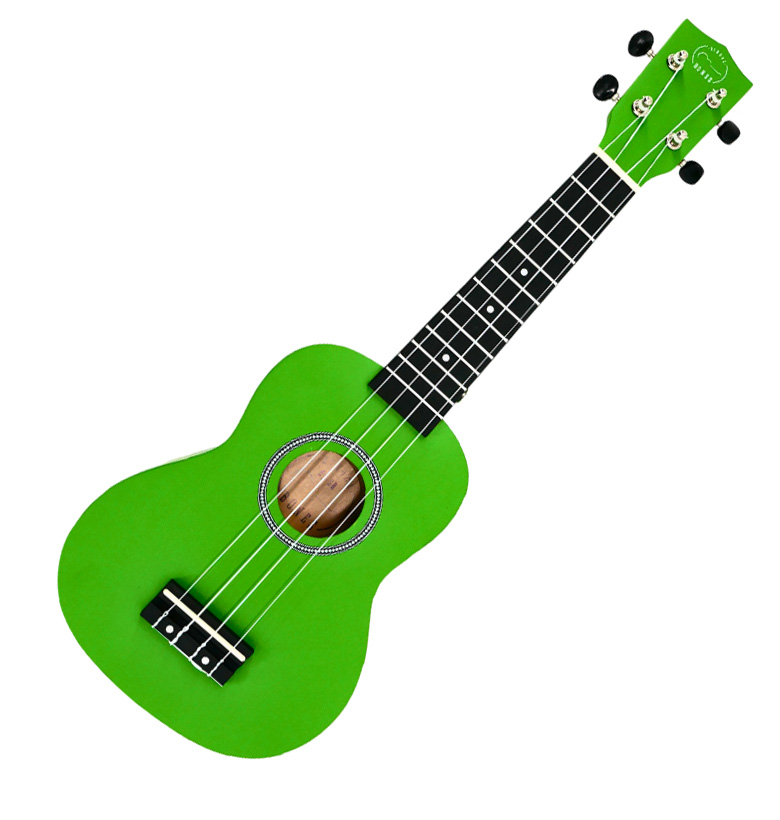 Ukelele soprano con funda Bones School BSGR verde envio gratis