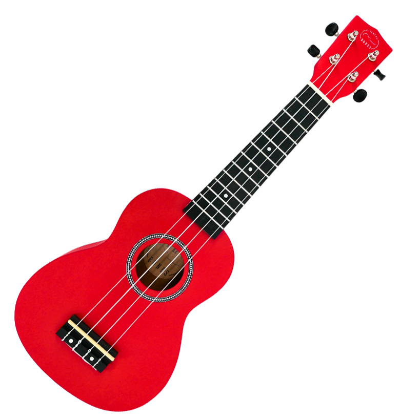 Ukelele soprano con funda Bones School BSRD Rojo envio gratis 2 Ukelele soprano con funda Bones School BSRD Rojo envio gratis