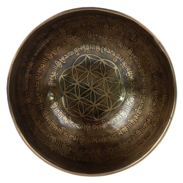 Cuenco Tibetano 7 Metales S2 0,7kg flor de la vida envio gratis 4 Cuenco Tibetano 7 Metales S2 0,7kg flor de la vida envio gratis - Imagen 2
