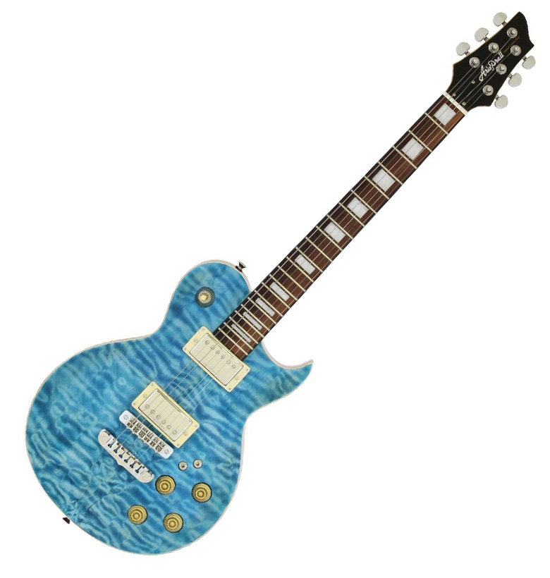 Guitarra eléctrica Aria Royale azul PE480BL envio gratis