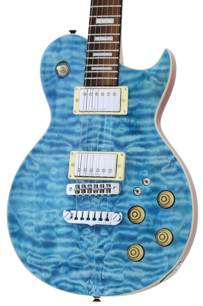 Guitarra eléctrica Aria Royale azul PE480BL envio gratis 3 Guitarra eléctrica Aria Royale azul PE480BL envio gratis - Imagen 2